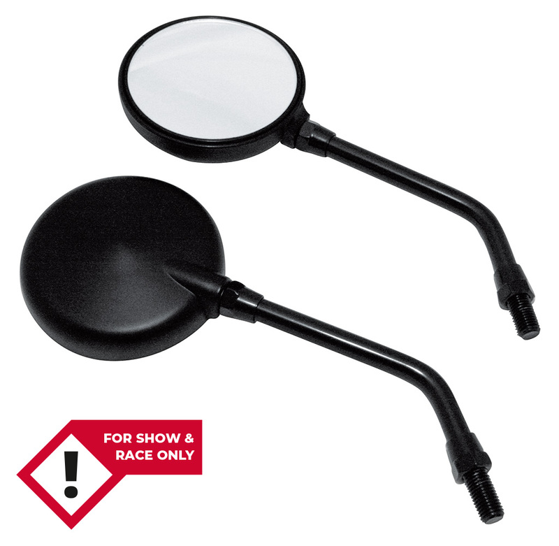 Highsider - Mini Bar Mirror Round Adjustable Black Pair