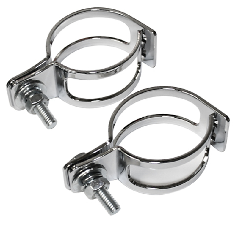 Highsider - Winker Clamp 2-Pcs. Chrome, Pipe Mounting 39-42 mm