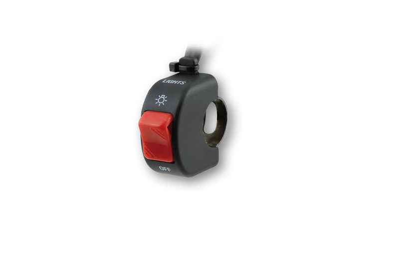Highsider - On/Off Switch with Clamp for Handlebar Mounting for Light