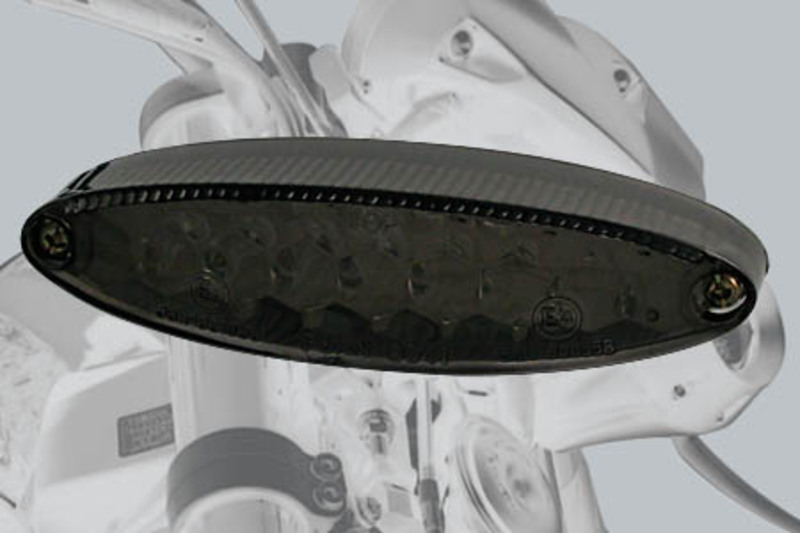 Highsider - LED Taillight Number1 Smoke With License Plate Light