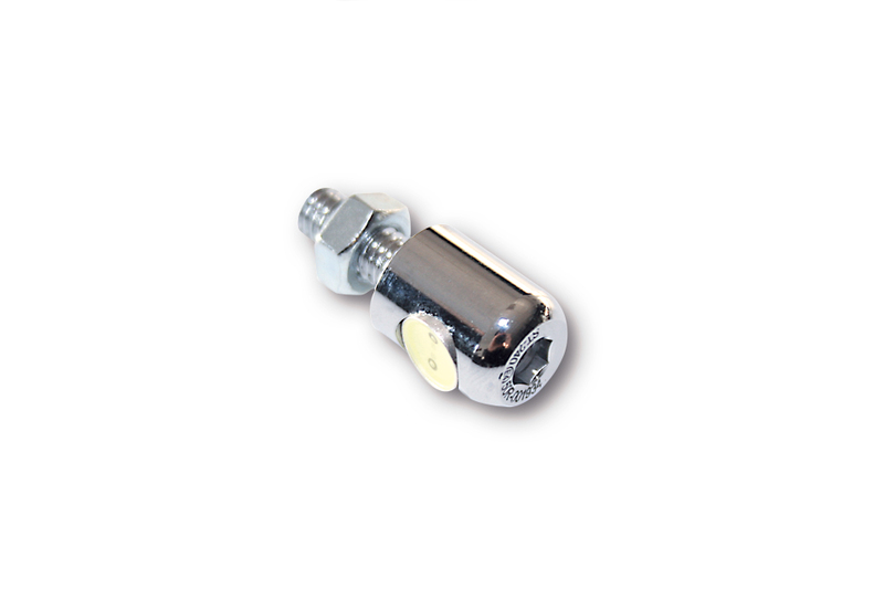 Highsider - LED Licen.Pl.Light, Round, M6, Chr