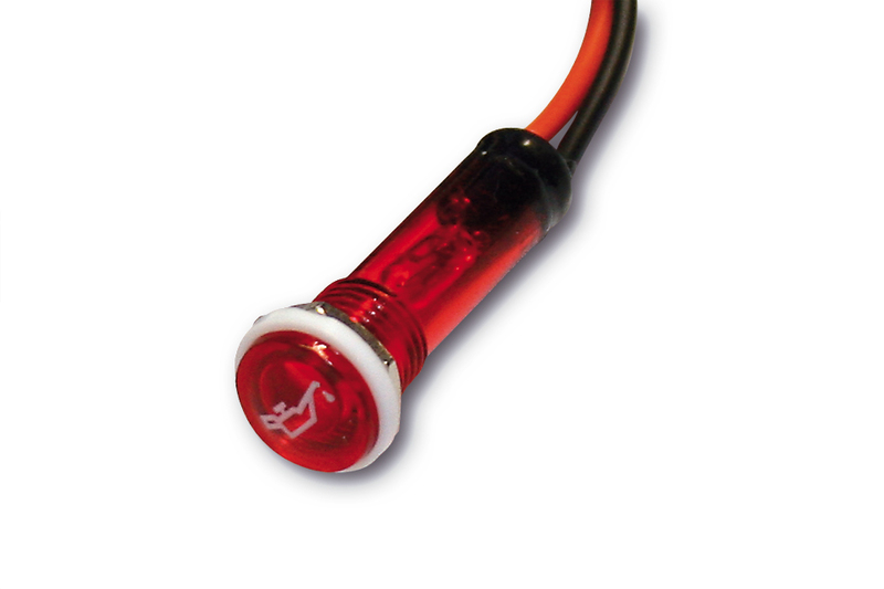Highsider - Oil Warning Light Red D.12mm Smart Control Lamp for Oil