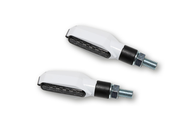 Highsider - Smart Multiface LED Indicator Body White / Lens Smoked (Pair), Front & Rear