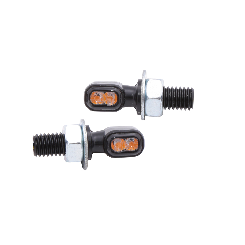 Highsider - Smart Vision-TS LED Indicator Body Black / Lens Smoked (Pair), Front & Rear