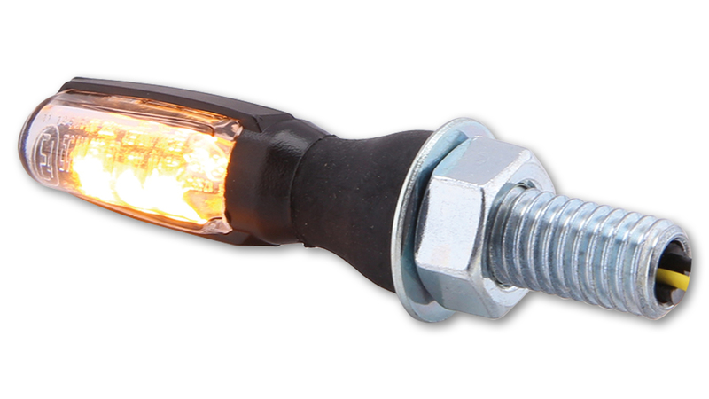 Highsider - Spark Led Turn Signal Clear Lens Black Pair Front & Rear