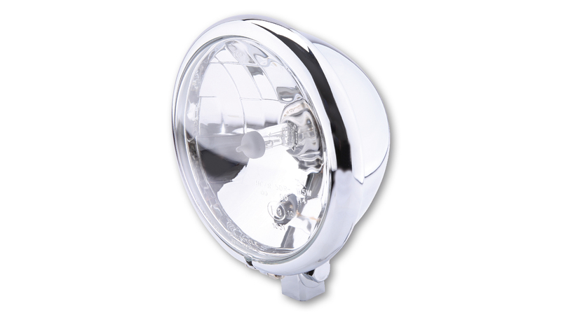 Highsider - Bates Style 5 3/4 Inch H4 Chrome Chrome E-Approved