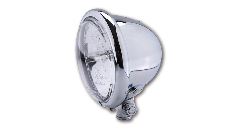 Highsider - Bates Style 4 1/2 High Beam Chrome Spotlight E-Approved