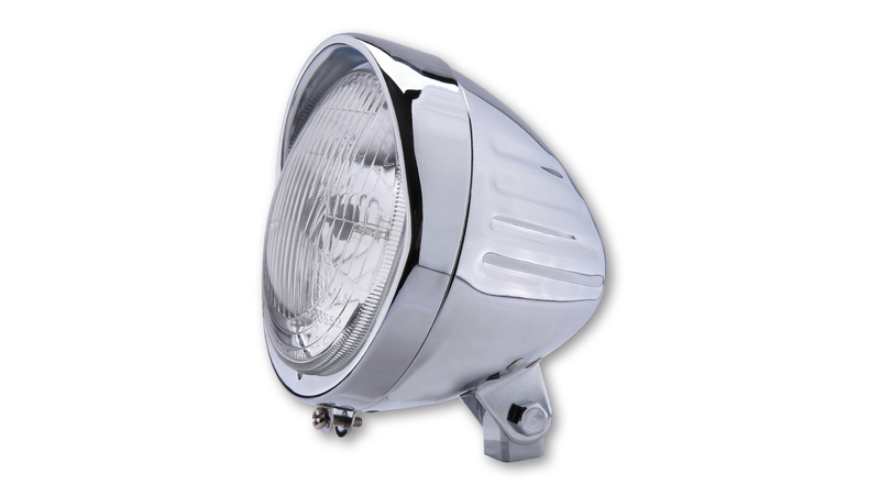 Highsider - Indian 5 3/4 Headlamp H4 Chrome E-Approved