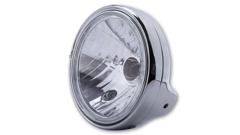 Highsider - Ltd 7 Inch H4 Clr S.Mount, Chr/Chr Chrome E-Approved