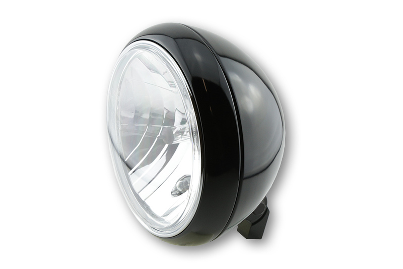 Highsider - 7 In. Yuma 2 Headlamp Clear Lens Black E-Approved