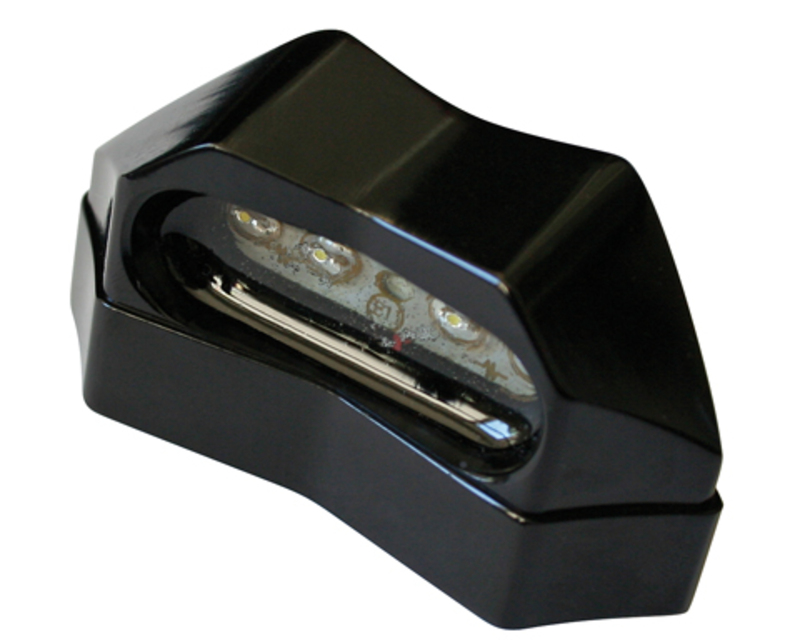 Highsider - Highs Led License Light Alu Blk