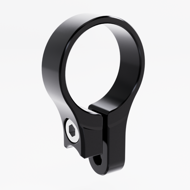 Highsider - Bar End Mirror Stem Clamp Silk Black