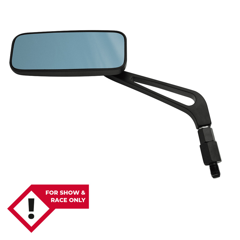 Highsider - Mirror Alu Blue Glass Pair, Black