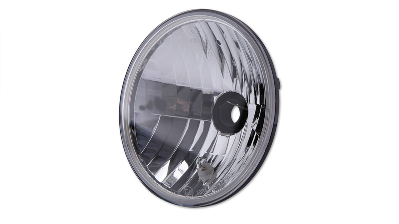 Highsider - H4 Insert Asymmetric 7in Clear Lens with SideLight E-Approved