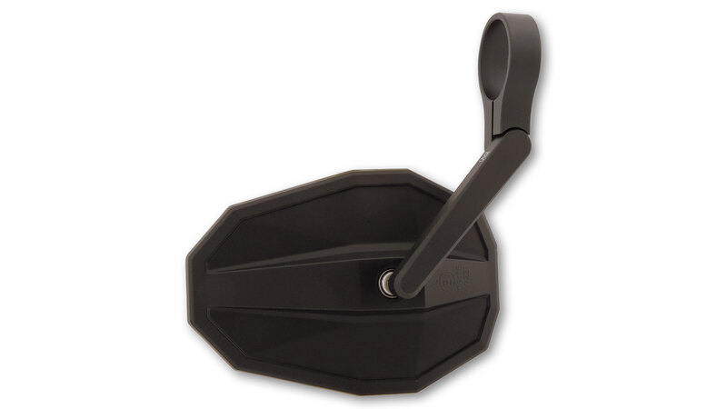 Highsider - Smart Straight Bar End Mirror Short Black