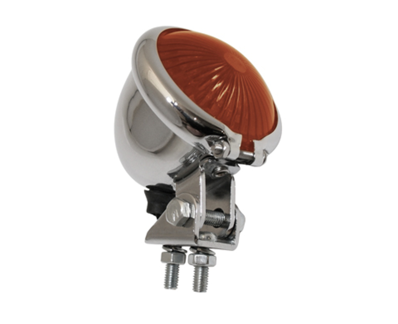 Highsider - Smart Bates-Style T-Light, Chrome/Red