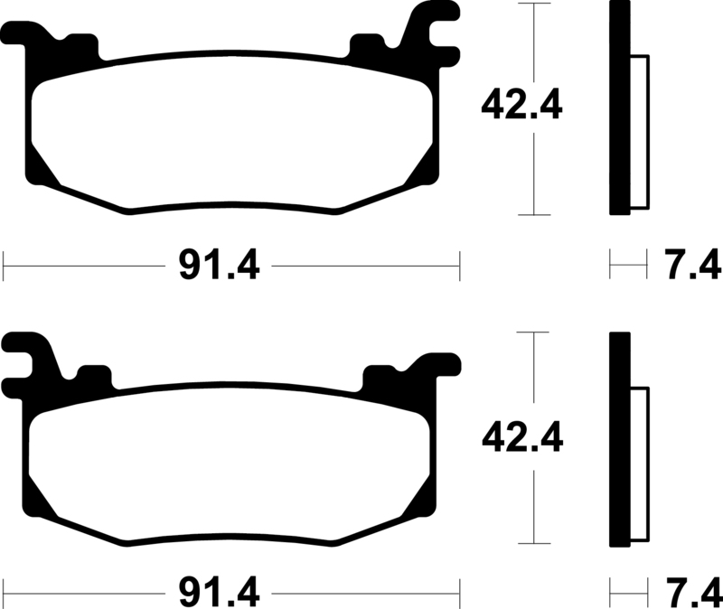 Tecnium - Brake Pads Sintered Metal MTR512