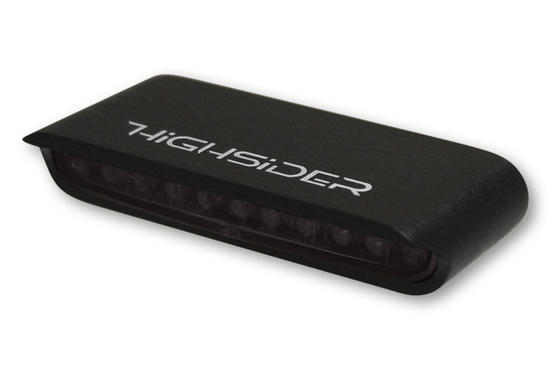 Highsider - Stripe Led Turn Signal Black/Smoke E-Approved (Pair)