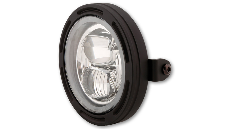 Highsider - F-R2 T7 M.H.Light, Sm voor Highsider Pro 5 3/4 Inch Headlight Frame-R2 Type 7 Led Black Side Mount