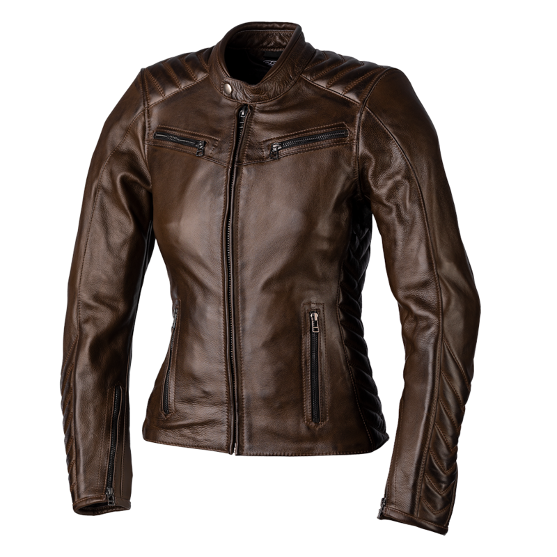 Rst - Jackt Roadster 3 Lth Ldy Bruin Maat Xs