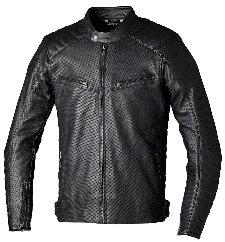 Rst - Jkt Lthr Roadster Air Ce, Blk