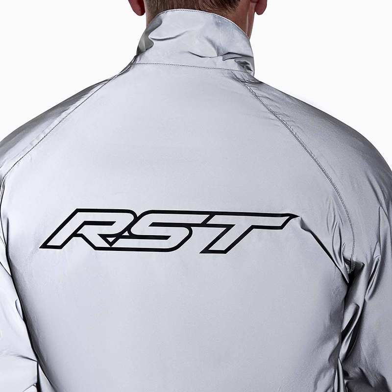 Rst - Rain Jkt Nightrider Wp, Silver, Xl - Afbeelding 8