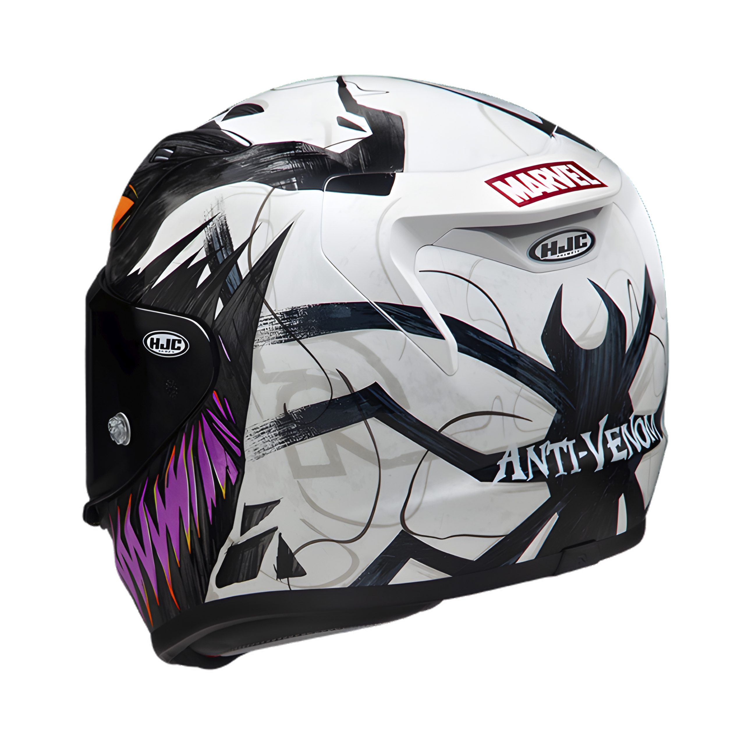 HJC RPHA 12 Anti Venom II Motorhelm - Wit/Paars, maat XL - Afbeelding 3