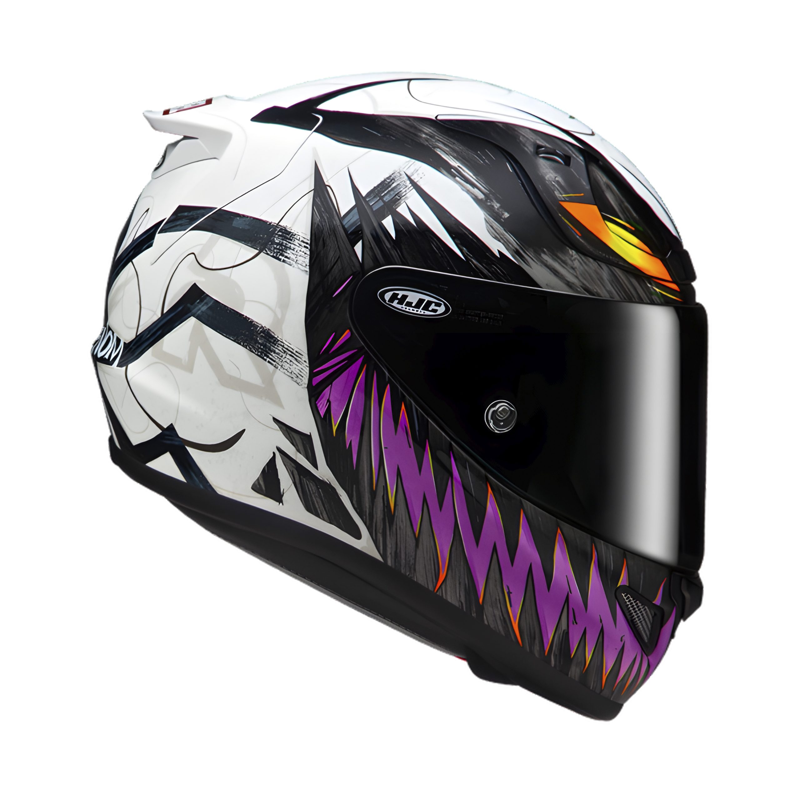 HJC RPHA 12 Anti Venom II Integraalhelm - Wit/Paars XXL - Afbeelding 5