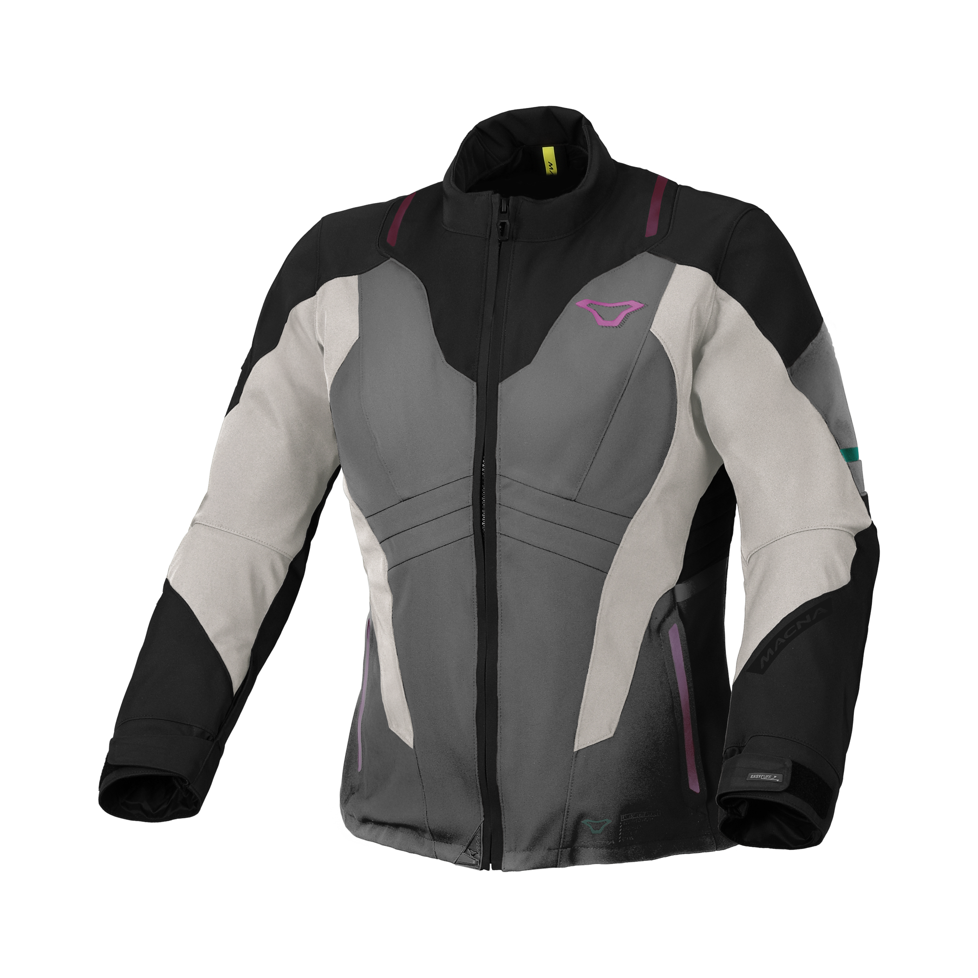 Macna Astora Dames Motorjas - Waterdicht Textiel Zwart/Grijs
