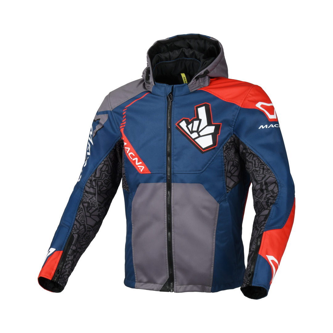 Macna Atracor Motorjas - Zomerjas Blauw/Zwart XL