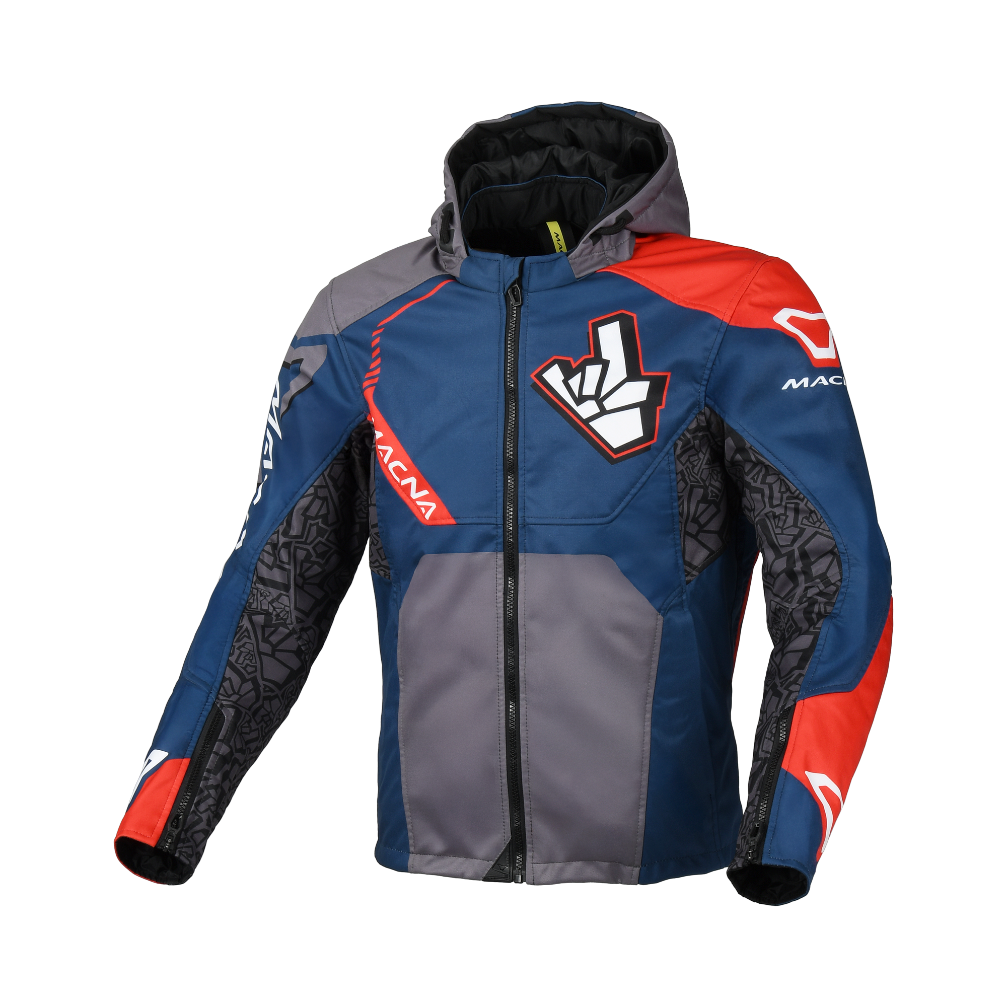 Macna Atracor C1 Bagoros Motorjas Zomer - Blauw/Zwart XXXL