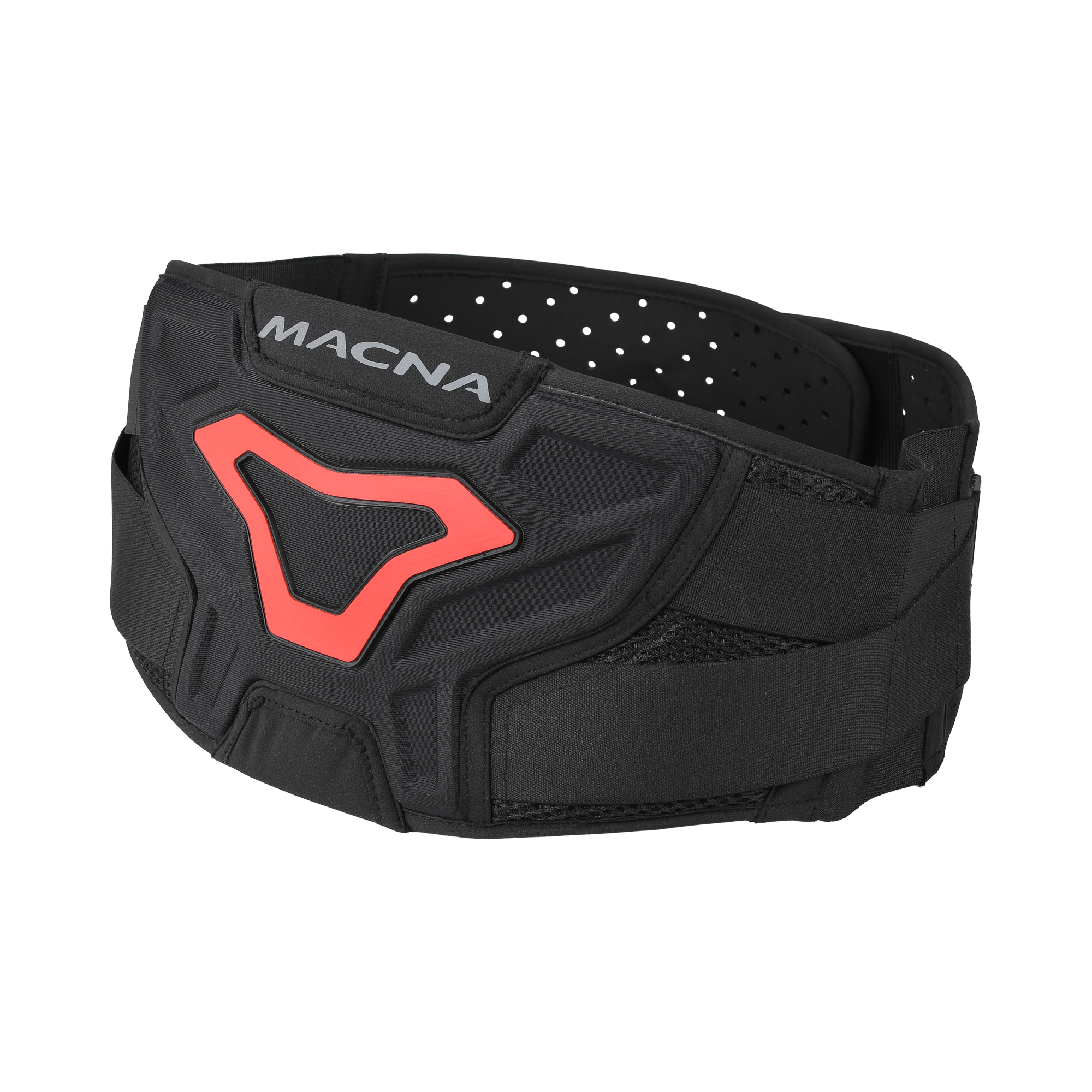 Macna Kirdle DLX Niergordel - Zwart/Rood, Maat XXL