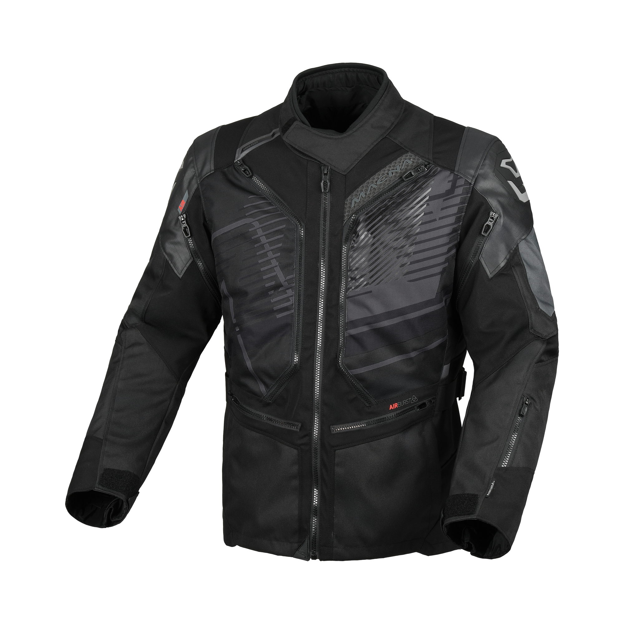 Macna Neoval Motorjas Textiel Waterdicht - Zwart