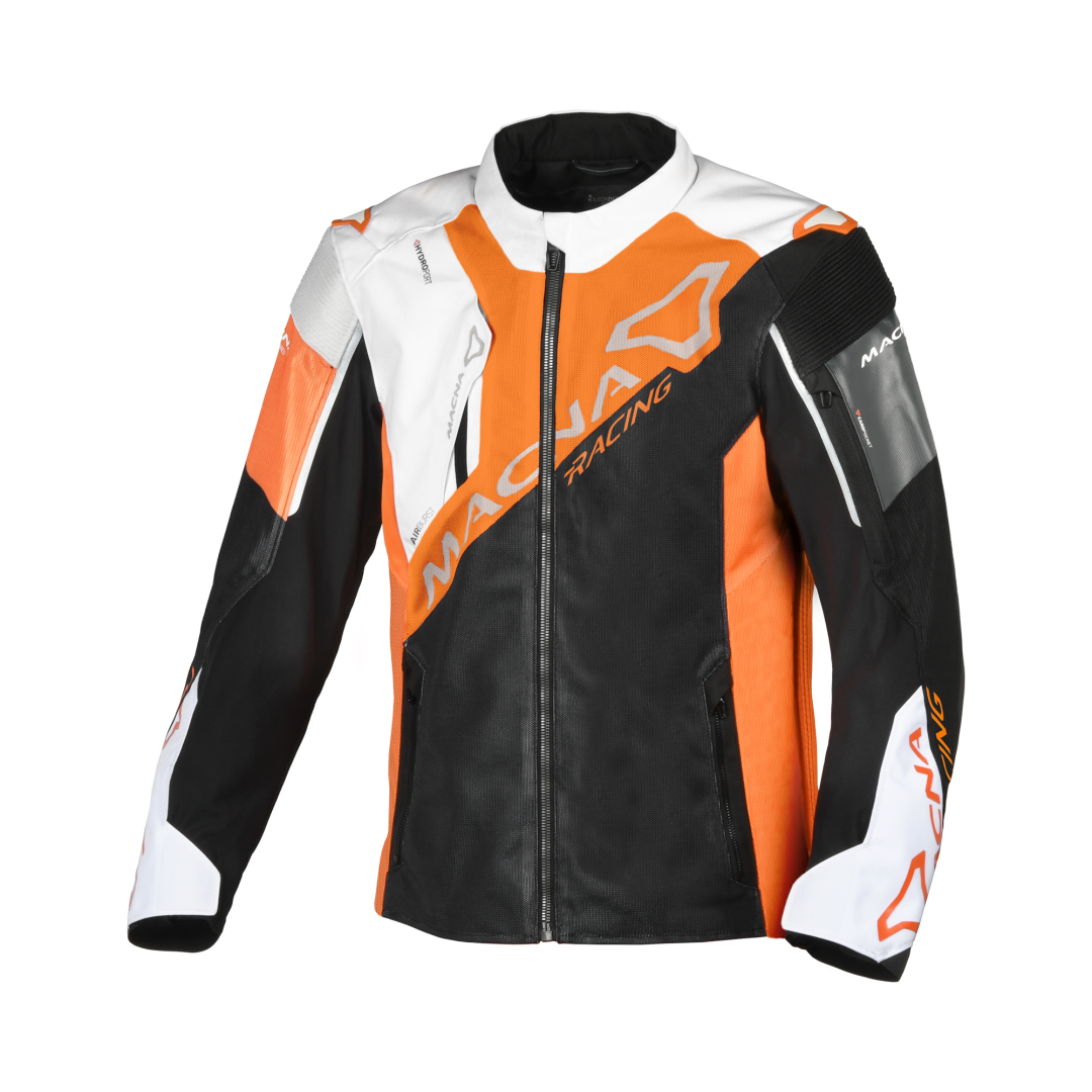 Macna Sigil Motorjas MX - Wit/Oranje