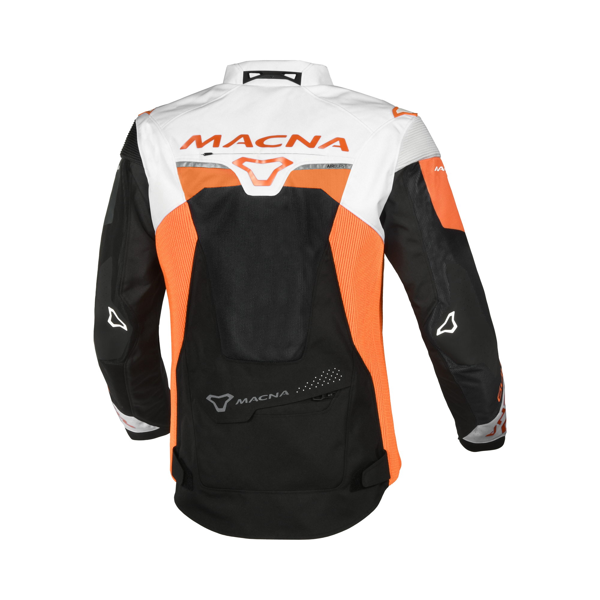 Macna Sigil Motorjas MX - Wit/Oranje - Afbeelding 2