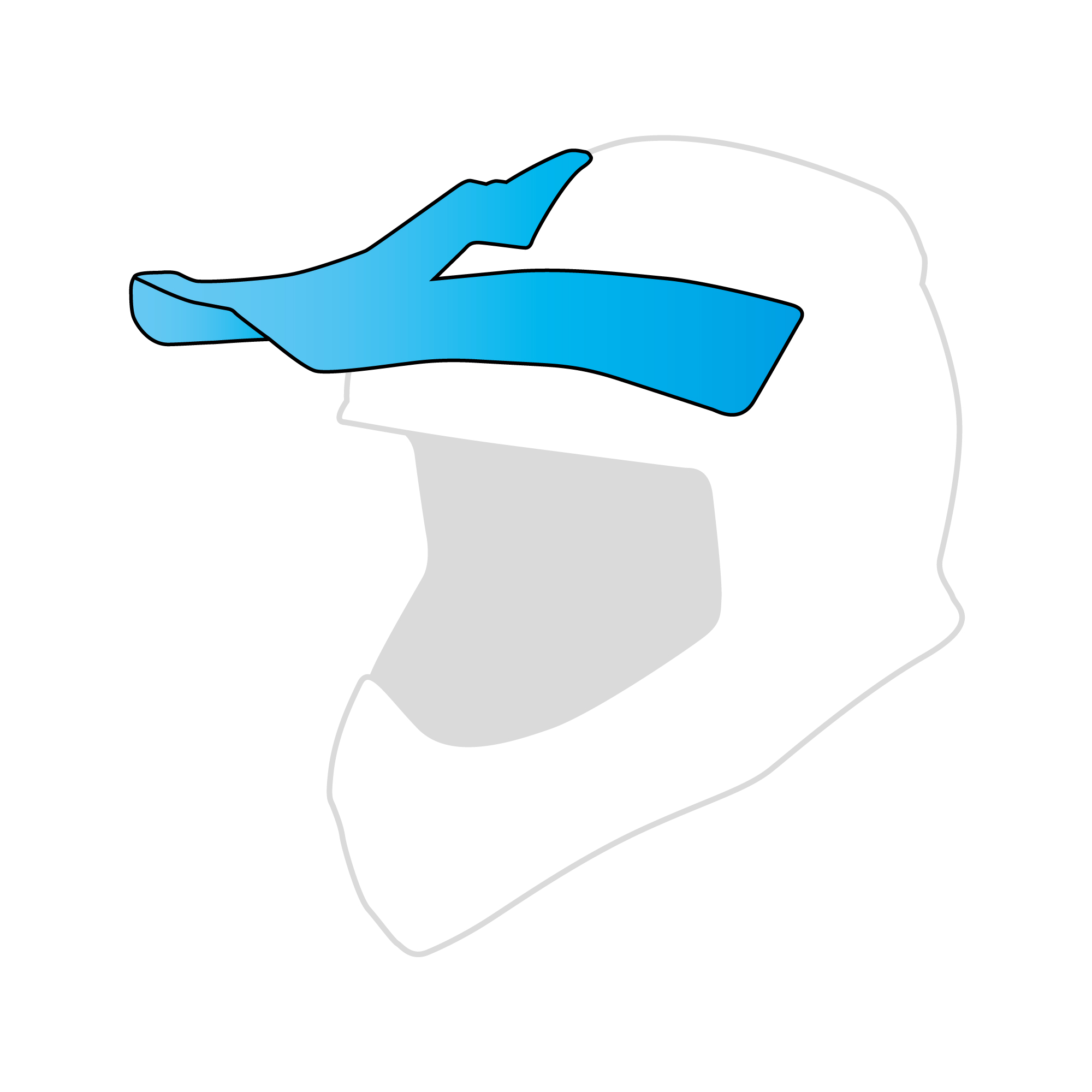 HJC Klep voor RPHA 60 Dakar Helm - Zwart/Geel