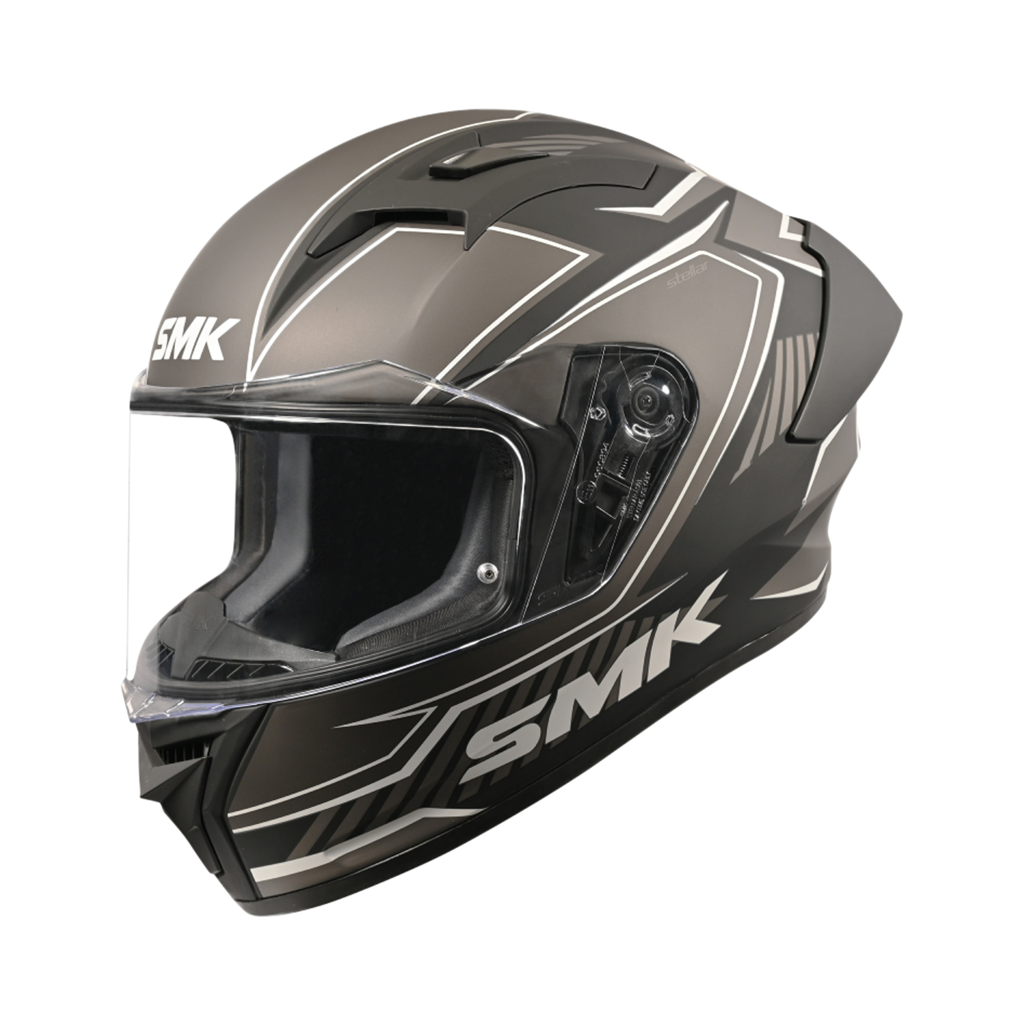 SMK Stellar Adox Integraalhelm Zwart/Grijs Maat XL