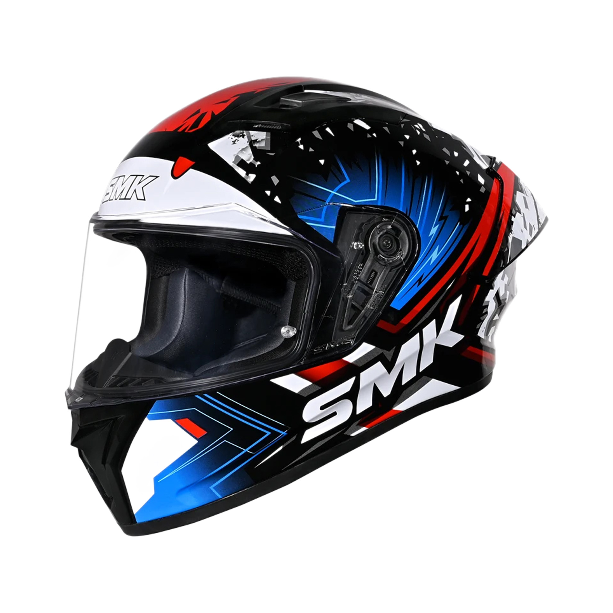 SMK Stellar Flare Sport Integraalhelm Zwart/Blauw XXL