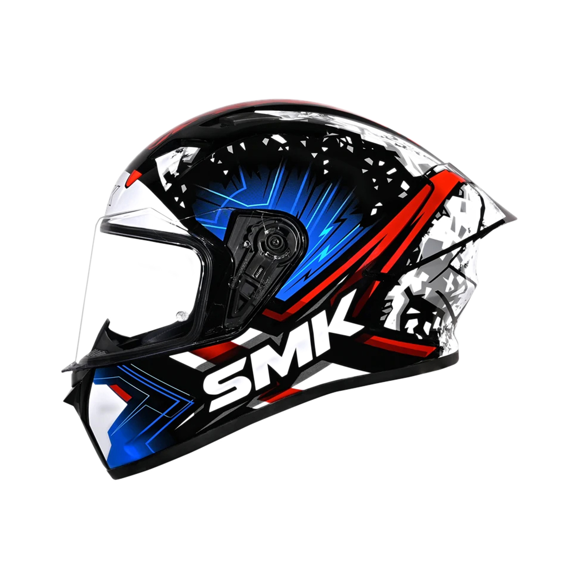 SMK Stellar Flare Sport Integraalhelm Zwart/Blauw XXL - Afbeelding 2