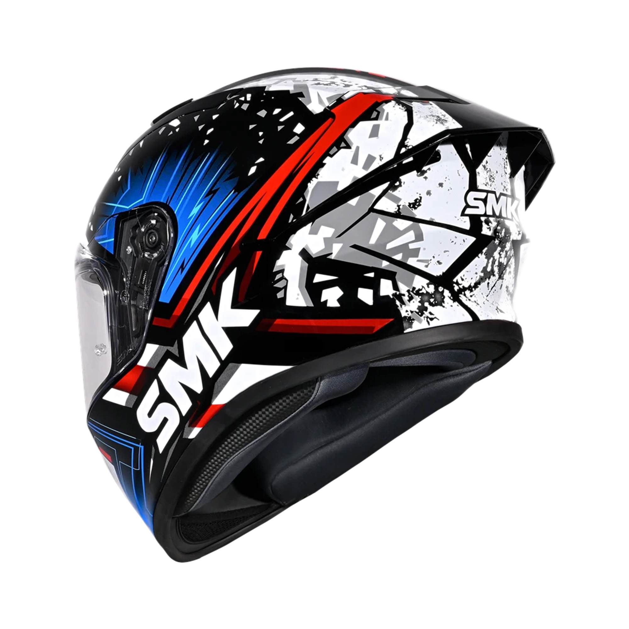 SMK Stellar Flare Sport Integraalhelm Zwart/Blauw - Afbeelding 3