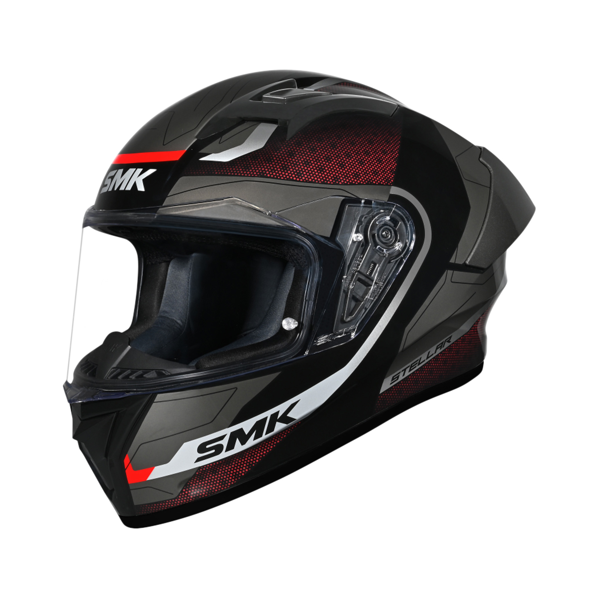 SMK Stellar Flight Integraalhelm Grijs/Rood XS