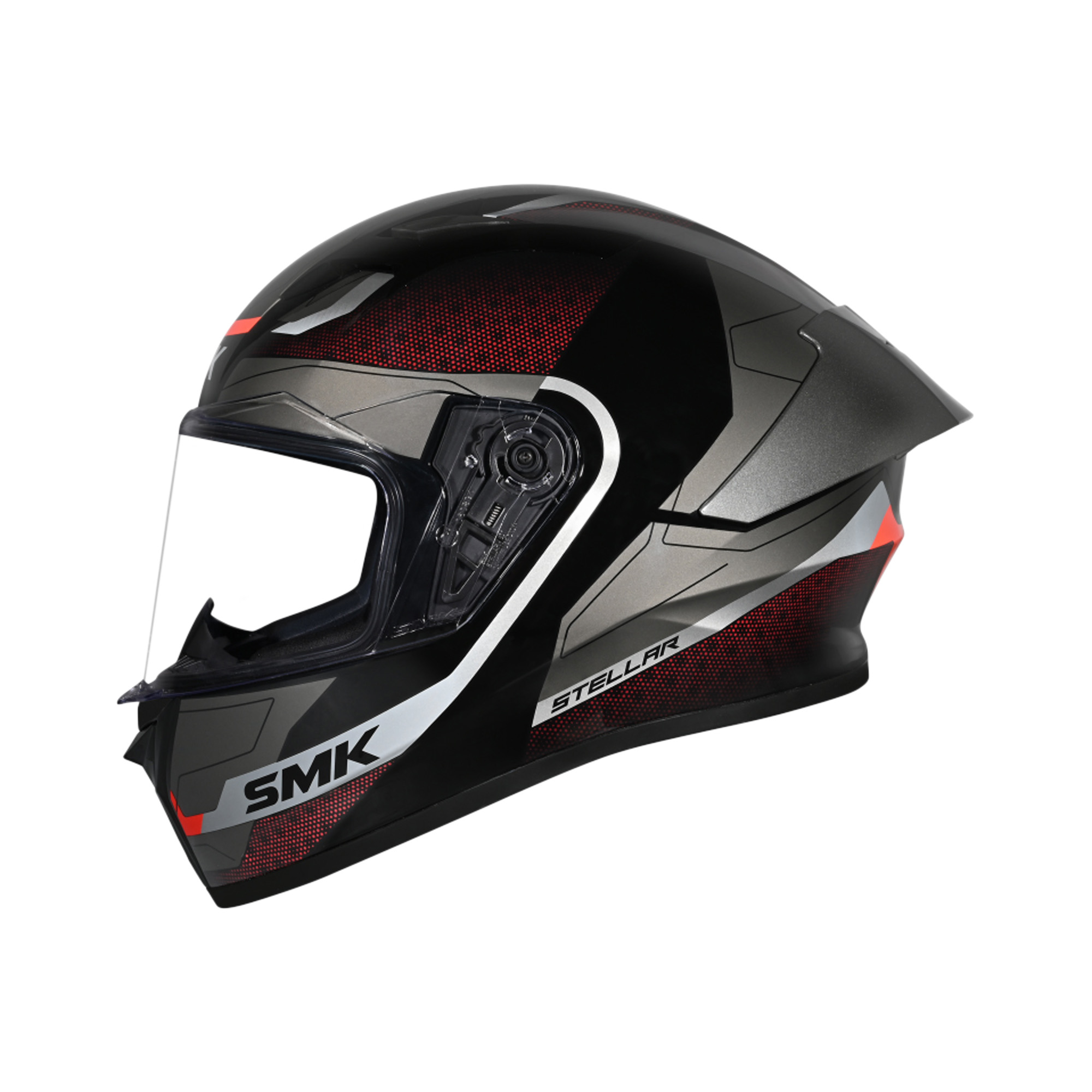 SMK Stellar Flight Integraalhelm Grijs/Rood XS - Afbeelding 2
