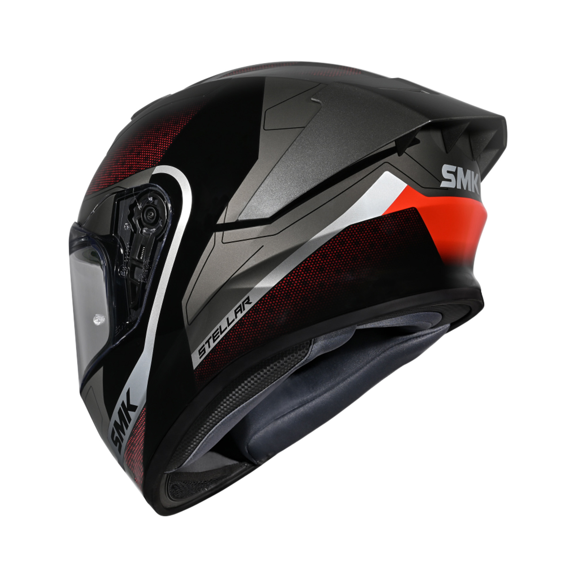 SMK Stellar Flight Integraalhelm Grijs/Rood XS - Afbeelding 3