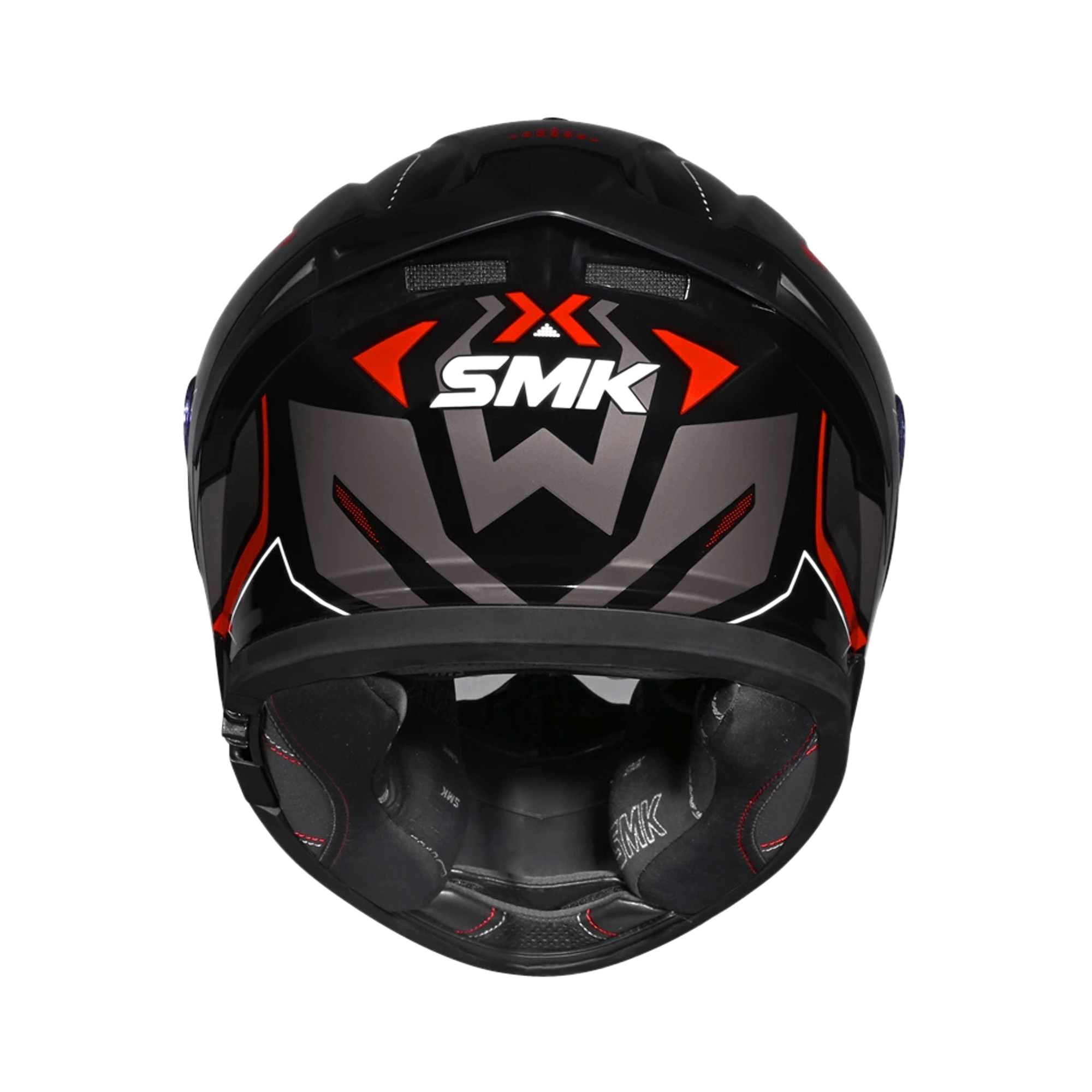 Motorhelm SMK Typhoon Azonix - Integraalhelm Zwart/Rood - Afbeelding 3
