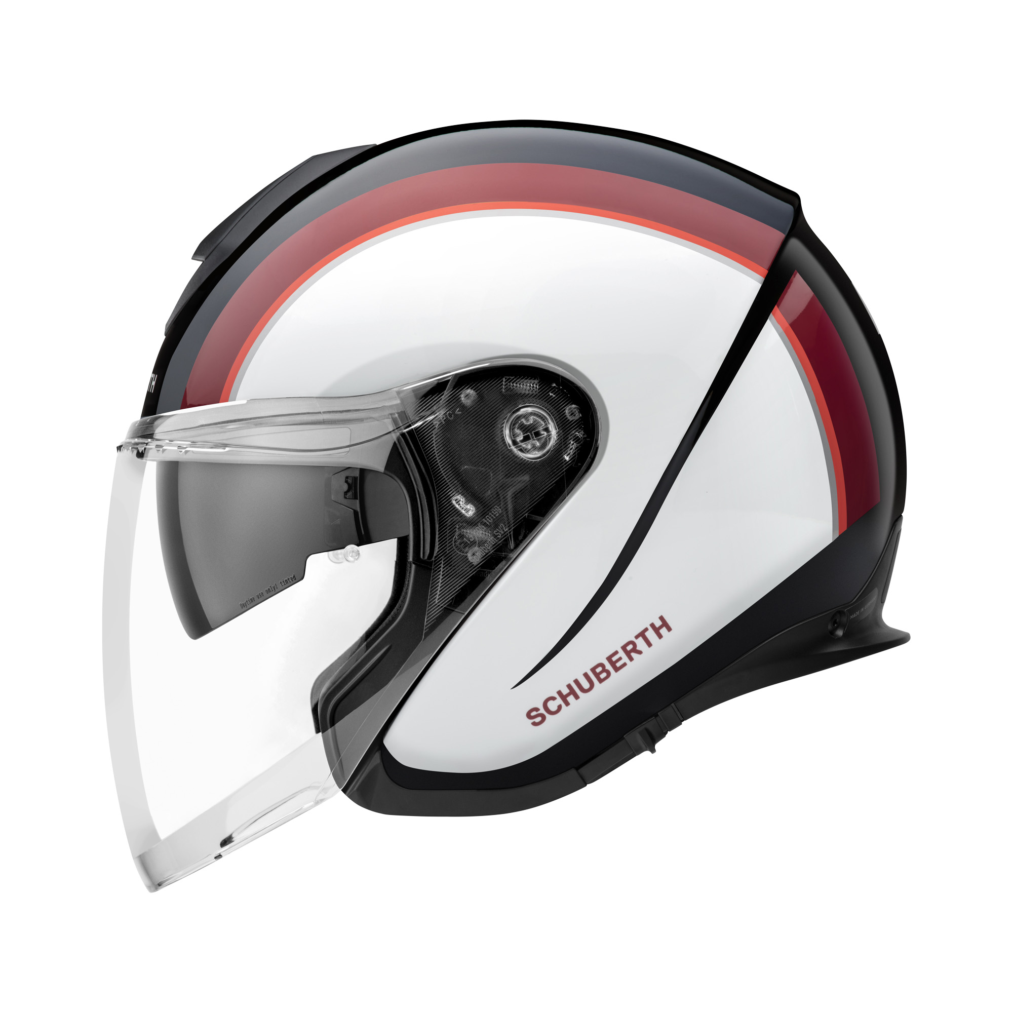 Schuberth M1 Pro Outline Red Jethelm - Maat 55 - Afbeelding 2